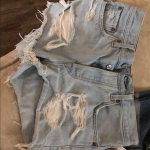 Denim shorts
